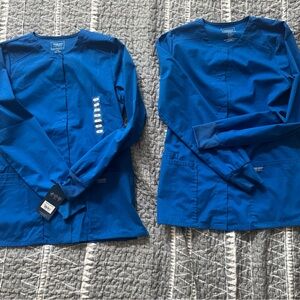 Cherokee Modern Classic Blue Scrub Top